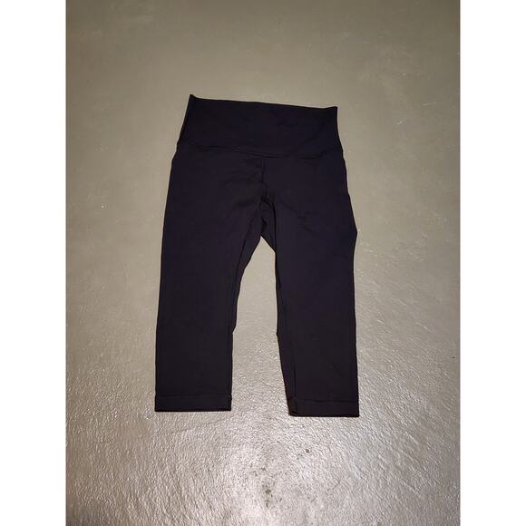 Lululemon High Rise Wunder Under 1/2 Tight Leggings in Black Women's Size 6‎ - Picture 4 of 7